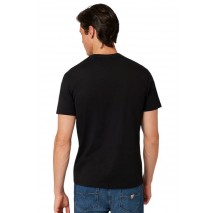 GUESS BSC METALLIC DEBO T-SHIRT ΜΠΛΟΥΖΑ ΑΝΔΡΙΚΗ BLACK