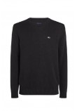 TOMMY JEANS SLIM ESSNTLS C-NECK SWEATER ΜΠΛΟΥΖΑ ΠΛΕΚΤΗ ΑΝΔΡΙΚΗ BLACK