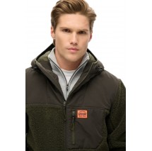 SUPERDRY D3 OVIN HOOD EXPEDITION BORG HYBRID ΜΠΟΥΦΑΝ ΑΝΔΡΙΚΟ OLIVE