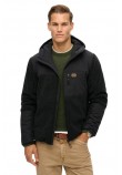 SUPERDRY D3 OVIN HOOD EXPEDITION BORG HYBRID ΜΠΟΥΦΑΝ ΑΝΔΡΙΚΟ BLACK