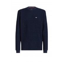 TOMMY HILFIGER REG WAFFLE L/S TEE ΜΠΛΟΥΖΑ ΑΝΔΡΙΚΗ NAVY