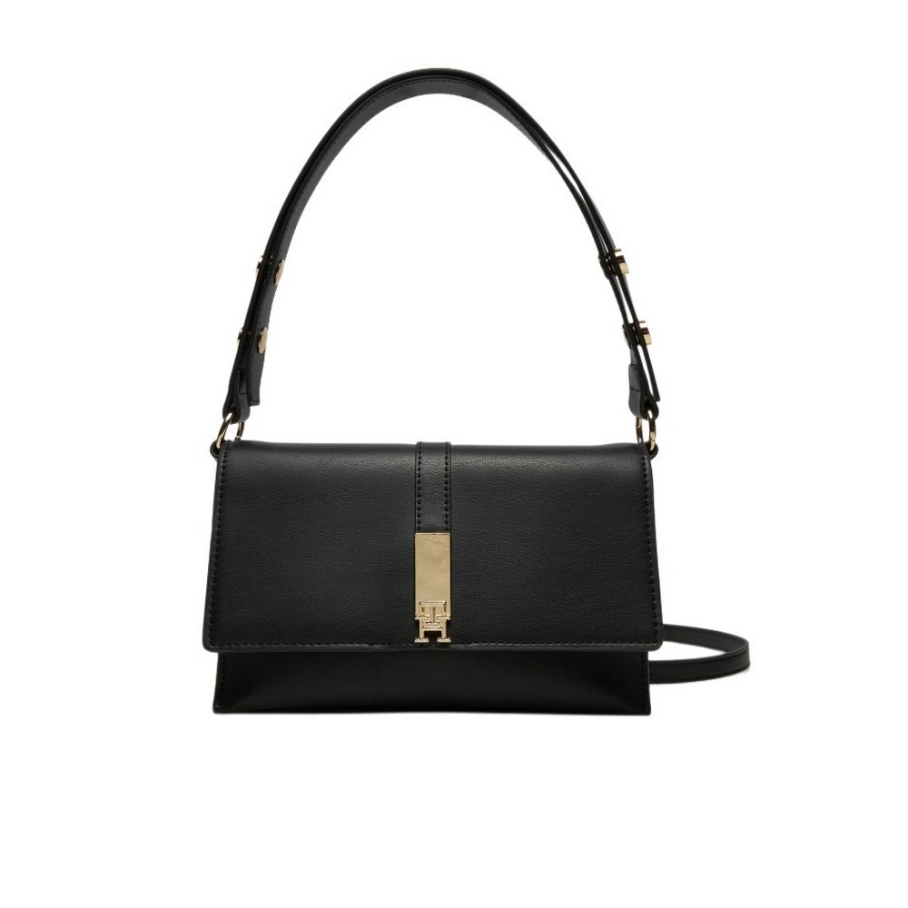 TOMMY HILFIGER HERITAGE SHOULDER BAG ΤΣΑΝΤΑ ΓΥΝΑΙΚΕΙΑ BLACK