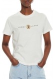 TOMMY JEANS REG CREST LINEAR TEE T-SHIRT ΜΠΛΟΥΖΑ ΓΥΝΑΙΚΕΙΑ WHITE