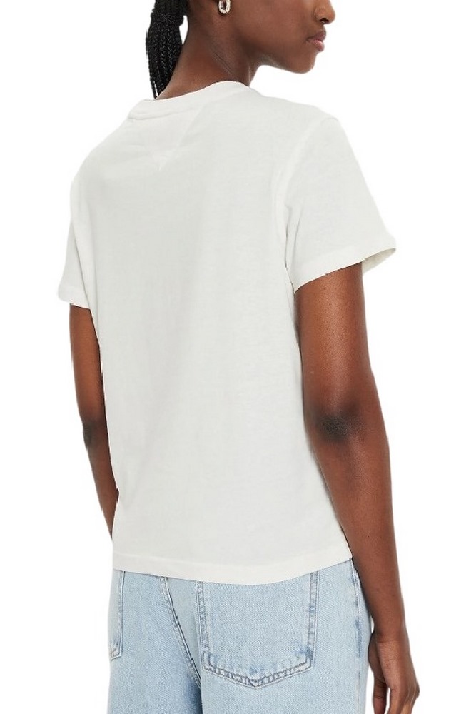 TOMMY JEANS REG CREST LINEAR TEE T-SHIRT ΜΠΛΟΥΖΑ ΓΥΝΑΙΚΕΙΑ WHITE