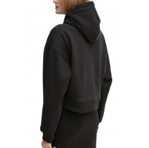 CALVIN KLEIN JEANS RAISED EMBROIDERY CK HOODIE ΦΟΥΤΕΡ ΜΠΛΟΥΖΑ ΓΥΝΑΙΚΕΙΑ BLACK