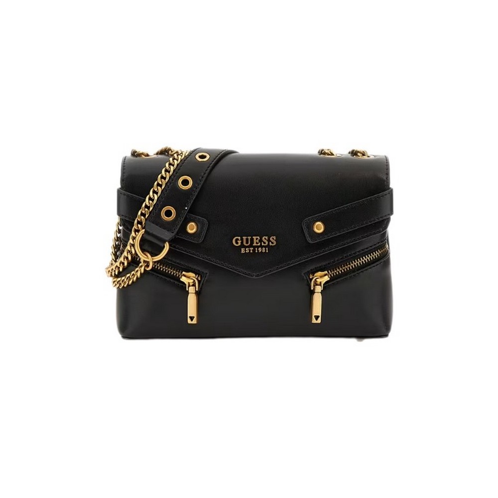 GUESS TRISSA CONVERTIBLE XBODY FLAP ΤΣΑΝΤΑ ΓΥΝΑΙΚΕΙΑ BLACK