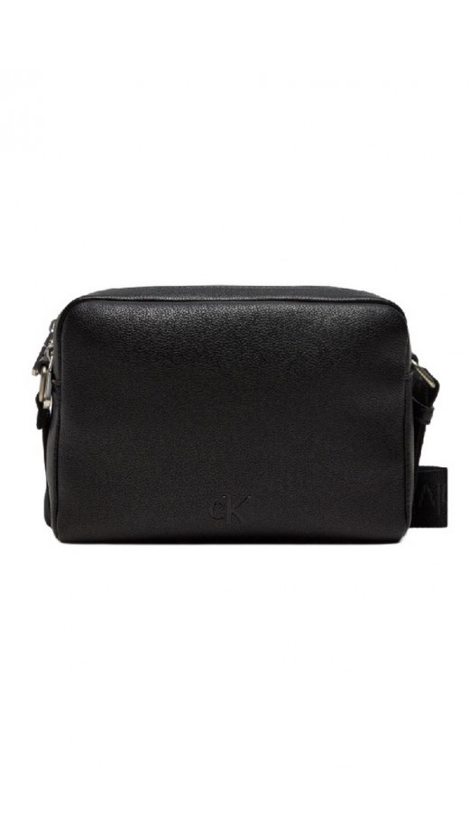 CALVIN KLEIN JEANS OVER WEBBING CAMERA BAG21 ΤΣΑΝΤΑ ΓΥΝΑΙΚΕΙΑ BLACK