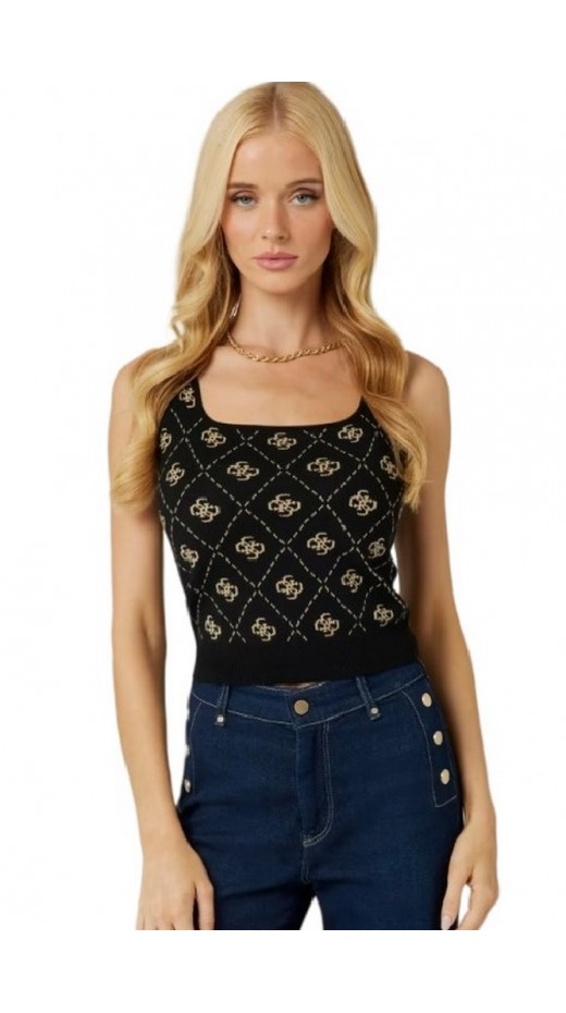 GUESS SARAH 4G BRALETTE SWTR ΤΟΠ ΓΥΝΑΙΚΕΙΟ BLACK