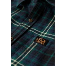 SUPERDRY D2 OVIN L/S COTTON LUMBERJACK SHIRT ΠΟΥΚΑΜΙΣΟ ΑΝΔΡΙΚΟ DARK GREEN