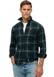 SUPERDRY D2 OVIN L/S COTTON LUMBERJACK SHIRT ΠΟΥΚΑΜΙΣΟ ΑΝΔΡΙΚΟ DARK GREEN