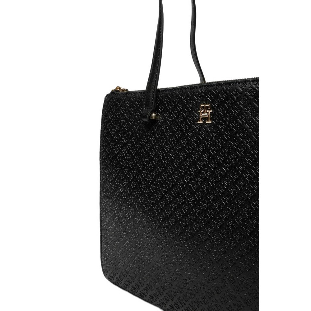 TOMMY HILFIGER  ETERNITY TOTE MONO ΤΣΑΝΤΑ ΓΥΝΑΙΚΕΙΑ BLACK