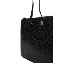 TOMMY HILFIGER  ETERNITY TOTE MONO ΤΣΑΝΤΑ ΓΥΝΑΙΚΕΙΑ BLACK