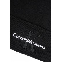 CALVIN KLEIN JEANS MONO LOGO EMBRO BEANIE ΣΚΟΥΦΟΣ ΑΝΔΡΙΚΟΣ BLACK