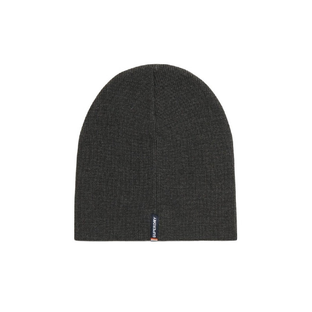 SUPERDRY D3 SDNA ESSENTIAL LOGO KNITTED BEANIE ΣΚΟΥΦΟΣ ΑΝΔΡΙΚΟΣ DARK GREY