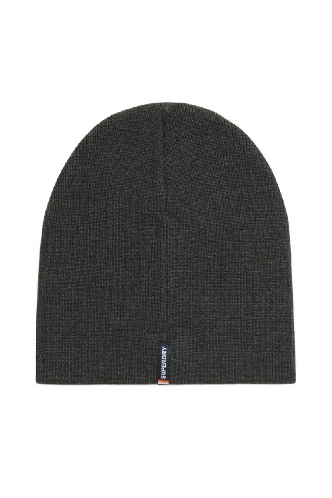 SUPERDRY D3 SDNA ESSENTIAL LOGO KNITTED BEANIE ΣΚΟΥΦΟΣ ΑΝΔΡΙΚΟΣ DARK GREY