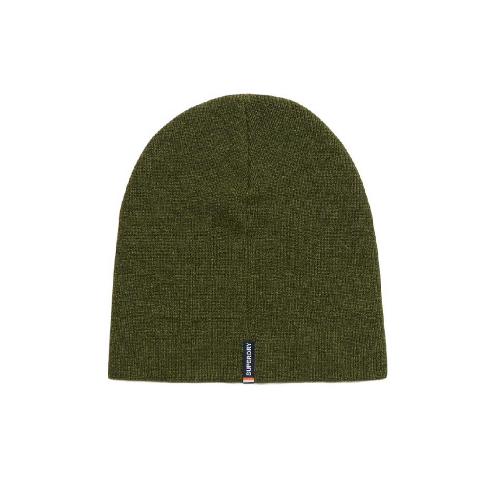 SUPERDRY D3 SDNA ESSENTIAL LOGO KNITTED BEANIE ΣΚΟΥΦΟΣ ΑΝΔΡΙΚΟΣ GREEN