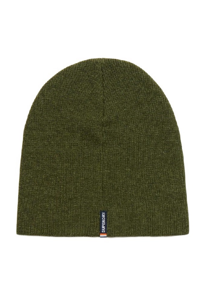 SUPERDRY D3 SDNA ESSENTIAL LOGO KNITTED BEANIE ΣΚΟΥΦΟΣ ΑΝΔΡΙΚΟΣ GREEN