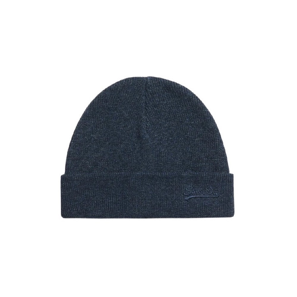 SUPERDRY D3 SDNA ESSENTIAL LOGO KNITTED BEANIE ΣΚΟΥΦΟΣ ΑΝΔΡΙΚΟΣ NAVY