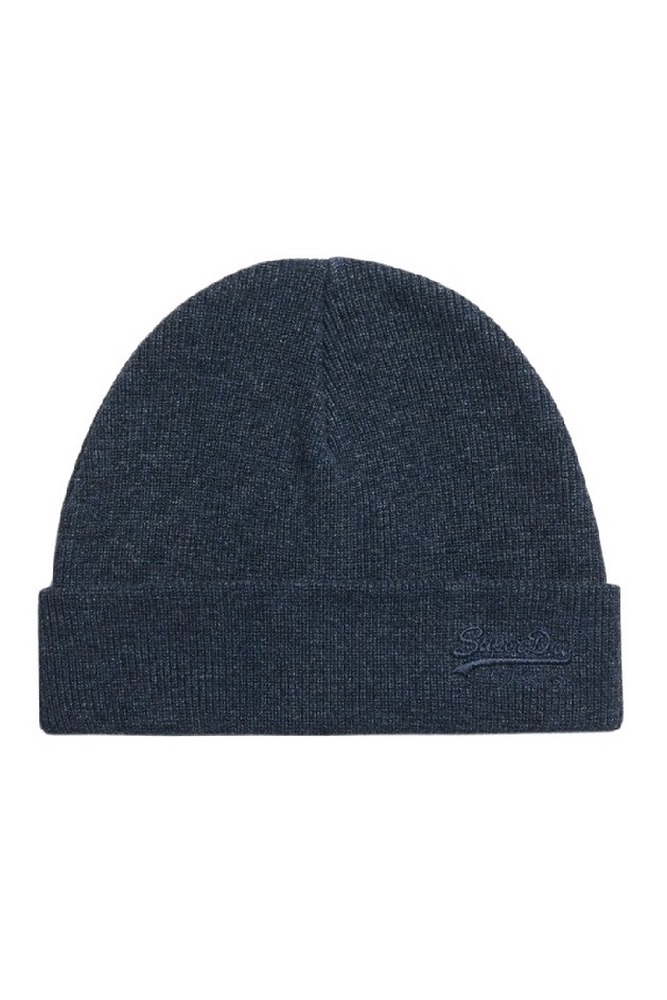 SUPERDRY D3 SDNA ESSENTIAL LOGO KNITTED BEANIE ΣΚΟΥΦΟΣ ΑΝΔΡΙΚΟΣ NAVY