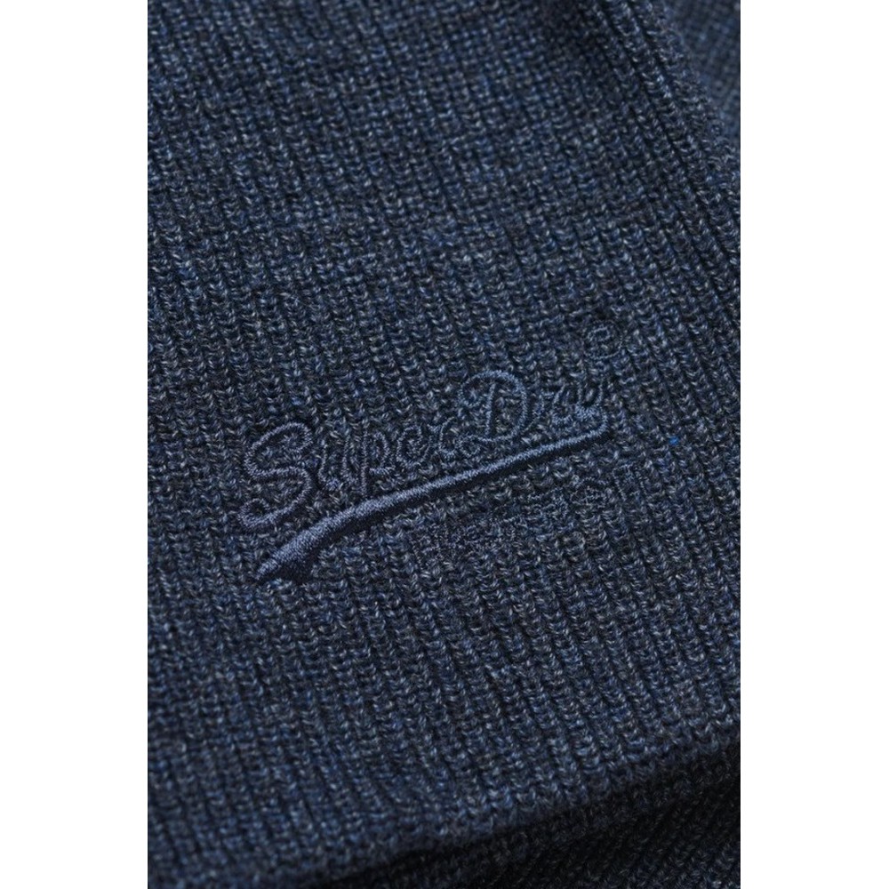 SUPERDRY D3 SDNA ESSENTIAL LOGO KNITTED BEANIE ΣΚΟΥΦΟΣ ΑΝΔΡΙΚΟΣ NAVY