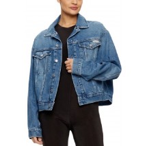 CALVIN KLEIN JEANS BOXY DENIM JACKET ΜΠΟΥΦΑΝ ΓΥΝΑΙΚΕΙΟ DENIM LIGHT