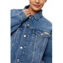 CALVIN KLEIN JEANS BOXY DENIM JACKET ΜΠΟΥΦΑΝ ΓΥΝΑΙΚΕΙΟ DENIM LIGHT