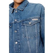 CALVIN KLEIN JEANS BOXY DENIM JACKET ΜΠΟΥΦΑΝ ΓΥΝΑΙΚΕΙΟ DENIM LIGHT