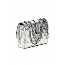 GUESS GIULLY CAMERA BAG ΤΣΑΝΤΑ ΓΥΝΑΙΚΕΙΑ SILVER