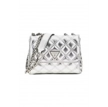 GUESS GIULLY CAMERA BAG ΤΣΑΝΤΑ ΓΥΝΑΙΚΕΙΑ SILVER