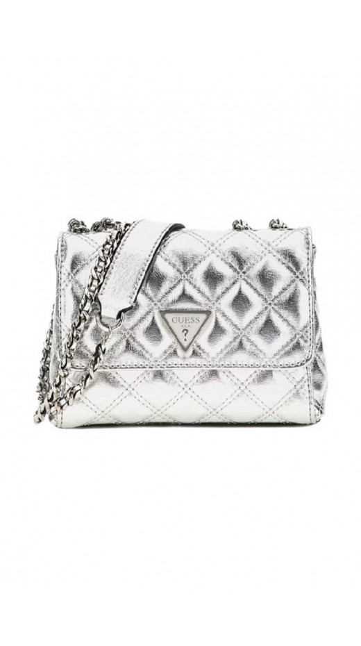 GUESS GIULLY CAMERA BAG ΤΣΑΝΤΑ ΓΥΝΑΙΚΕΙΑ SILVER