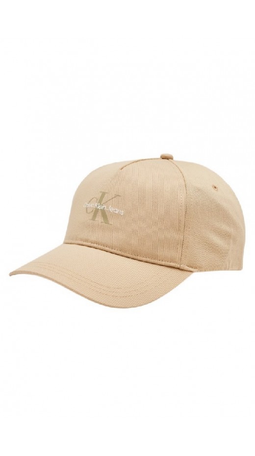 CALVIN KLEIN JEANS MONO LOGO PRINT CAP KAPELO GYNAIKEIO IVORY