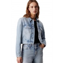 CALVIN KLEIN JEANS CROPPED 90'S DENIM JACKET ΜΠΟΥΦΑΝ ΓΥΝΑΙΚΕΙΟ DENIM LIGHT