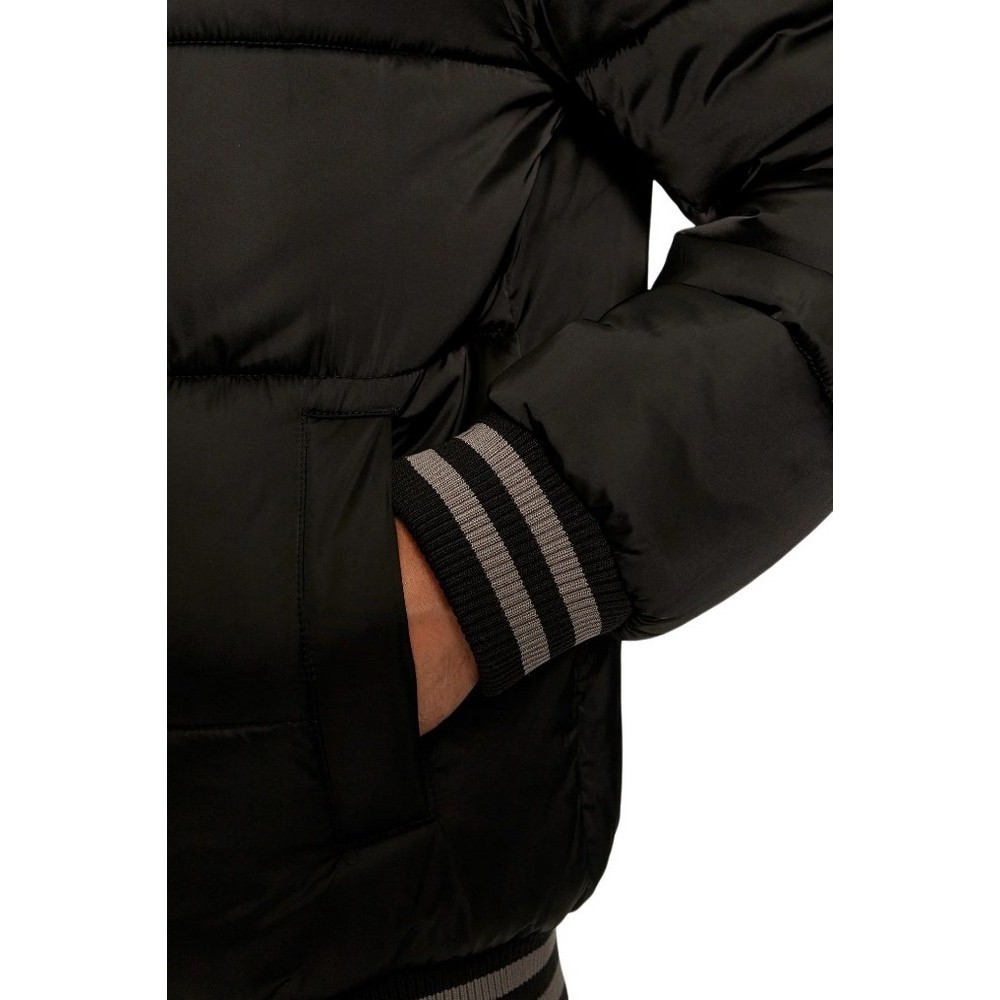 GUESS BRANDED PUFFA BOMBER ΜΠΟΥΦΑΝ ΑΝΔΡΙΚΟ BLACK