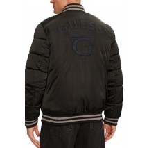 GUESS BRANDED PUFFA BOMBER ΜΠΟΥΦΑΝ ΑΝΔΡΙΚΟ BLACK