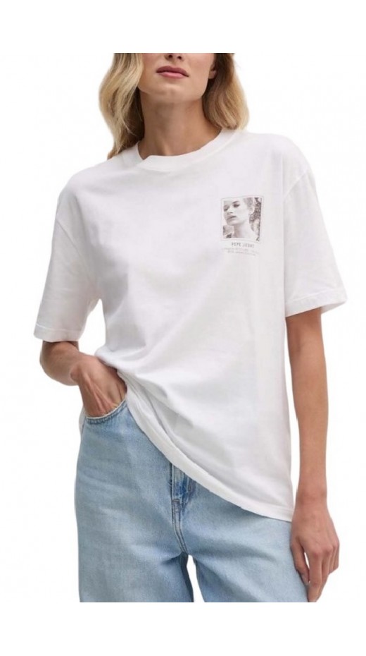 PEPE JEANS LONDON DROP 2 GILLY T-SHIRT ΜΠΛΟΥΖΑ ΓΥΝΑΙΚΕΙΑ WHITE