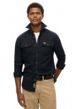 SUPERDRY D2 OVIN FLANNEL WORKWEAR SHIRT ΠΟΥΚΑΜΙΣΟ ΑΝΔΡΙΚΟ BLACK