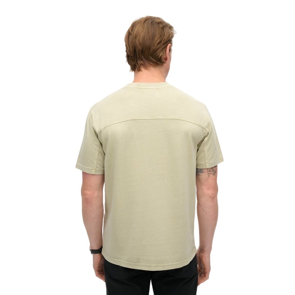 SUPERDRY D2 OVIN CONTRAST STITCH POCKET T-SHIRT ΜΠΛΟΥΖΑ ΑΝΔΡΙΚΗ BEIGE