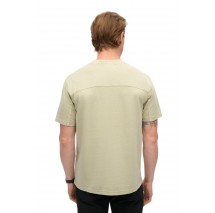 SUPERDRY D2 OVIN CONTRAST STITCH POCKET T-SHIRT ΜΠΛΟΥΖΑ ΑΝΔΡΙΚΗ BEIGE