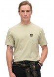 SUPERDRY D2 OVIN CONTRAST STITCH POCKET T-SHIRT ΜΠΛΟΥΖΑ ΑΝΔΡΙΚΗ BEIGE