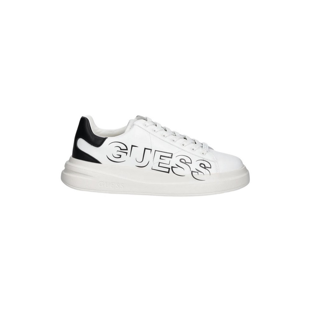 GUESS ELBA FMPELBSUE12 ΠΑΠΟΥΤΣΙ ΑΝΔΡΙΚΟ WHITE/BLACK