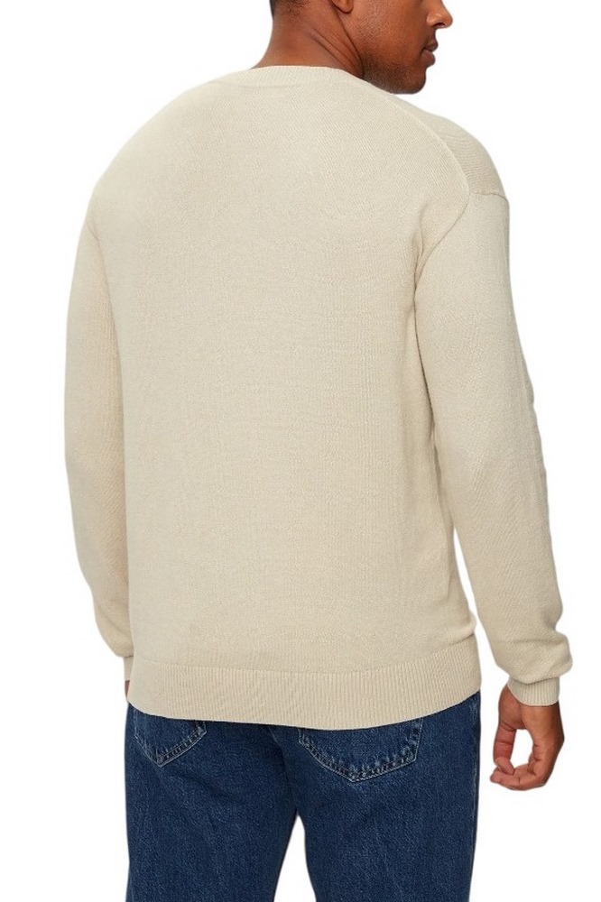 CALVIN KLEIN JEANS INTARSIA MIX STITCH SWEATER ΜΠΛΟΥΖΑ ΠΛΕΚΤΗ ΑΝΔΡΙΚΗ PELICAN