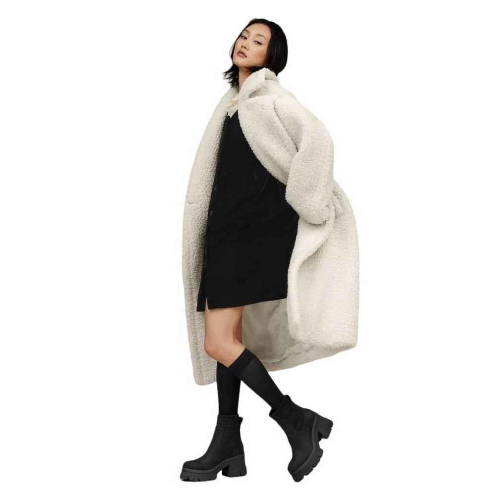 UGG GERTRUDE LONG TEDDY COAT ΓΟΥΝΑ ΓΥΝΑΙΚΕΙΑ WHITE