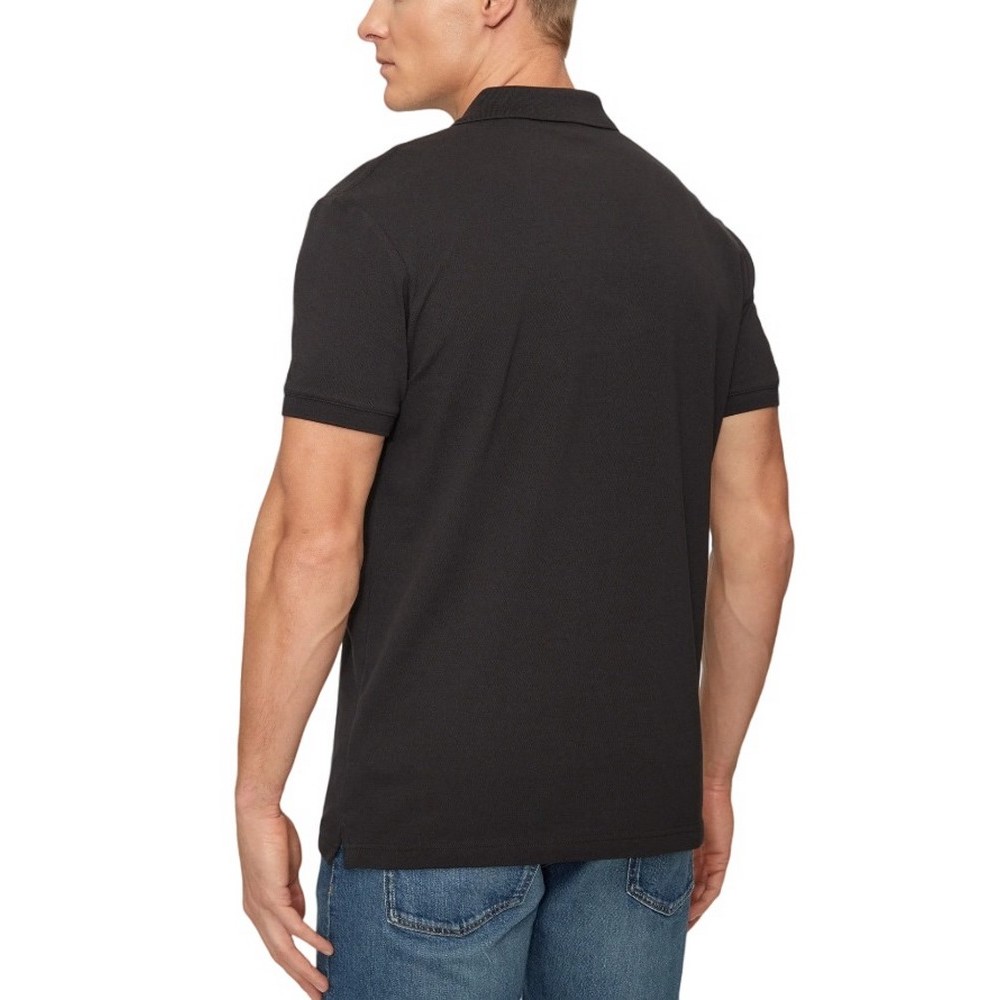 CALVIN KLEIN JEANS MONOLOGO POLO T-SHIRT ΜΠΛΟΥΖΑ ΑΝΔΡΙΚΗ BLACK