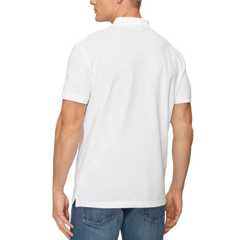 CALVIN KLEIN JEANS MONOLOGO POLO T-SHIRT ΜΠΛΟΥΖΑ ΑΝΔΡΙΚΗ BRIGHT WHITE