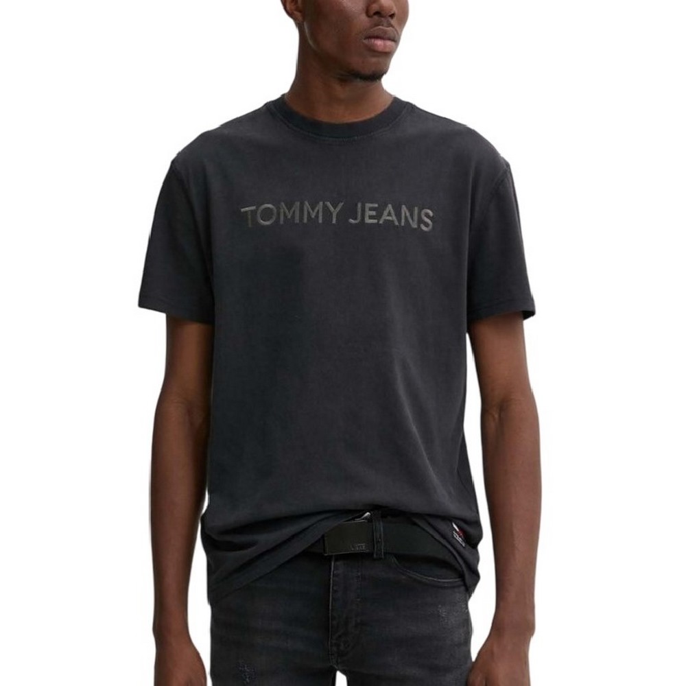 TOMMY JEANS REG GD NEW CLASSIC TEE T-SHIRT ΜΠΛΟΥΖΑ ΑΝΔΡΙΚΗ BLACK