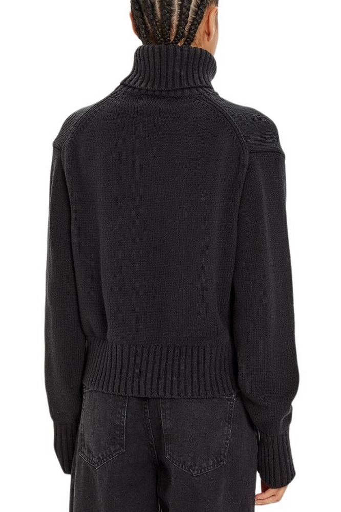 CALVIN KLEIN JEANS CHENILLE MONOLOGO SWEATER ΜΠΛΟΥΖΑ ΓΥΝΑΙΚΕΙΑ BLACK