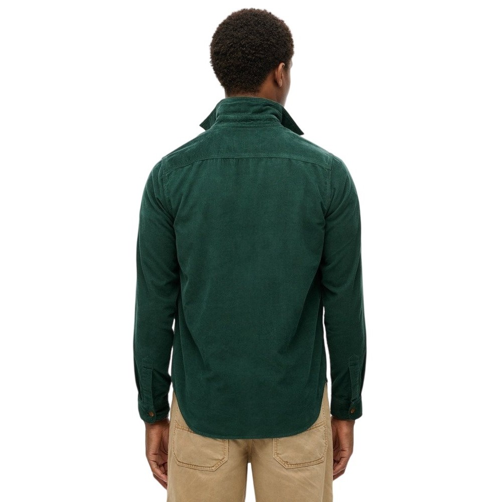 D2 OVIN CORDUROY WORKWEAR SHIRT ΠΟΥΚΑΜΙΣΟ ΑΝΔΡΙΚΟ GREEN