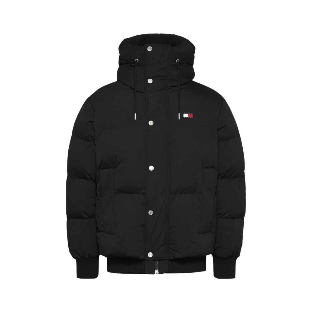 TOMMY JEANS BRANDED PUFFER JACKET EXT ΜΠΟΥΦΑΝ ΑΝΔΡΙΚΟ BLACK