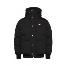 TOMMY JEANS BRANDED PUFFER JACKET EXT ΜΠΟΥΦΑΝ ΑΝΔΡΙΚΟ BLACK