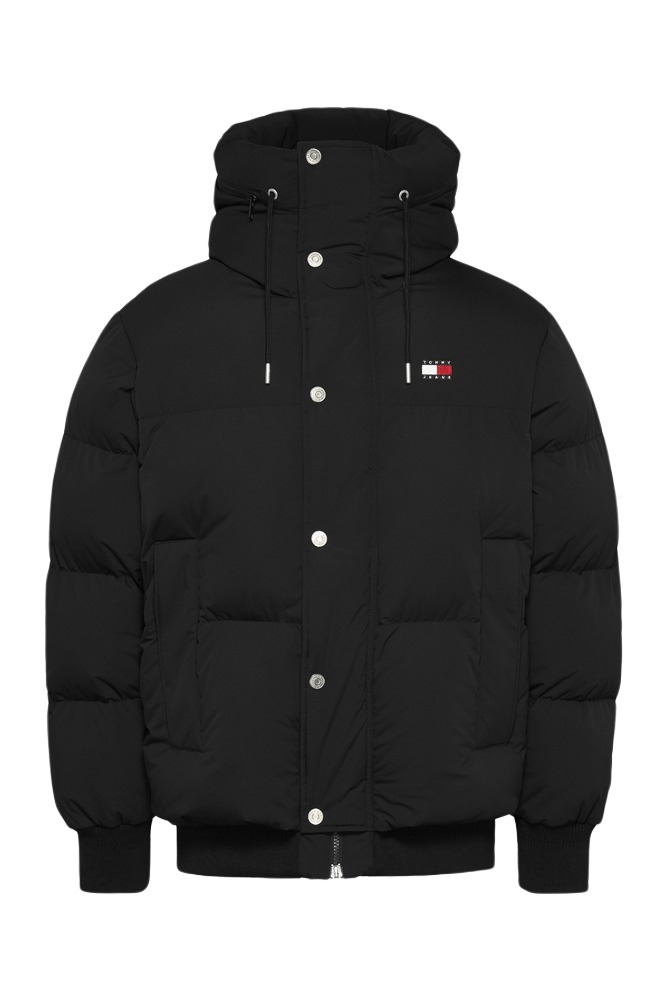 TOMMY JEANS BRANDED PUFFER JACKET EXT ΜΠΟΥΦΑΝ ΑΝΔΡΙΚΟ BLACK